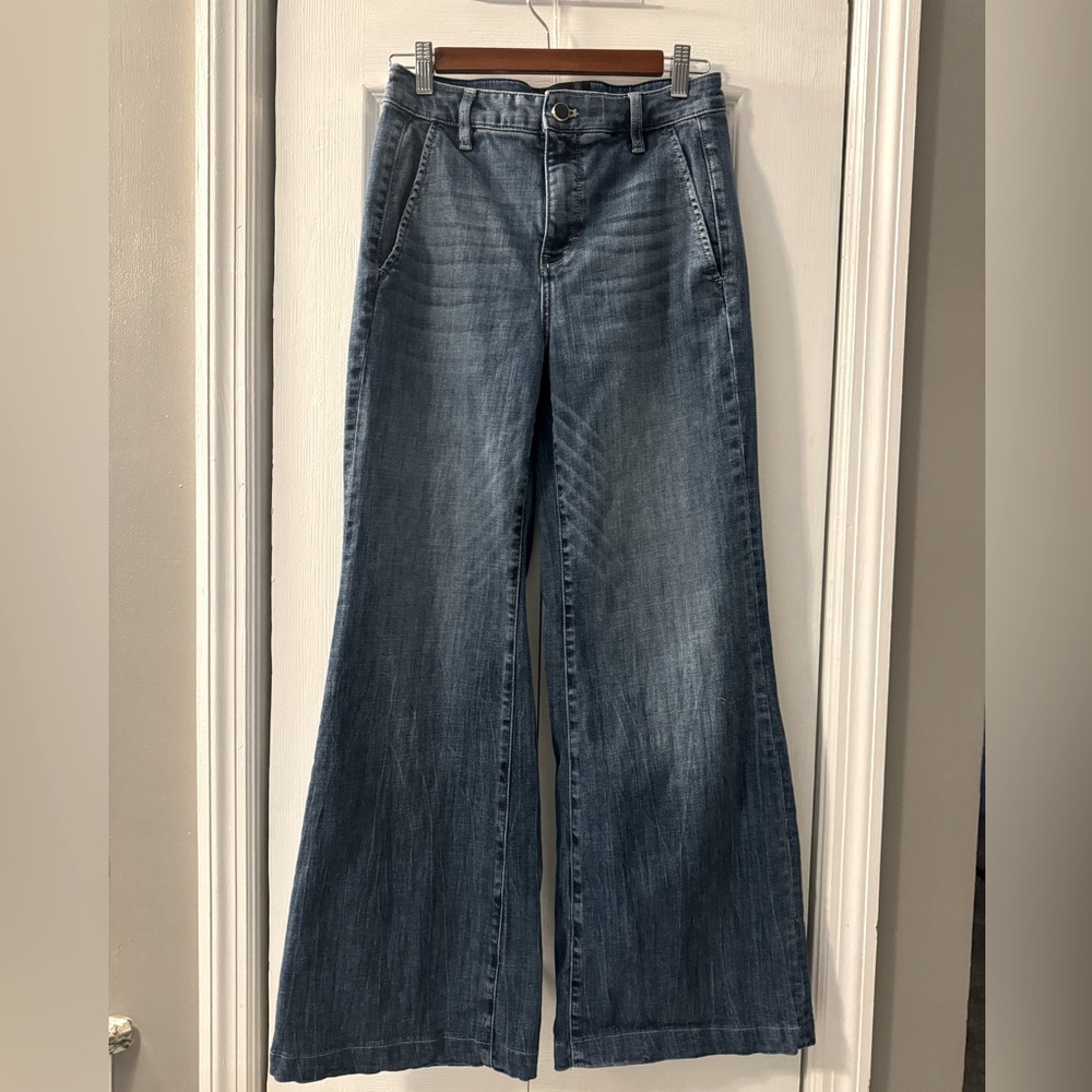 White House Black Market wide leg jeans